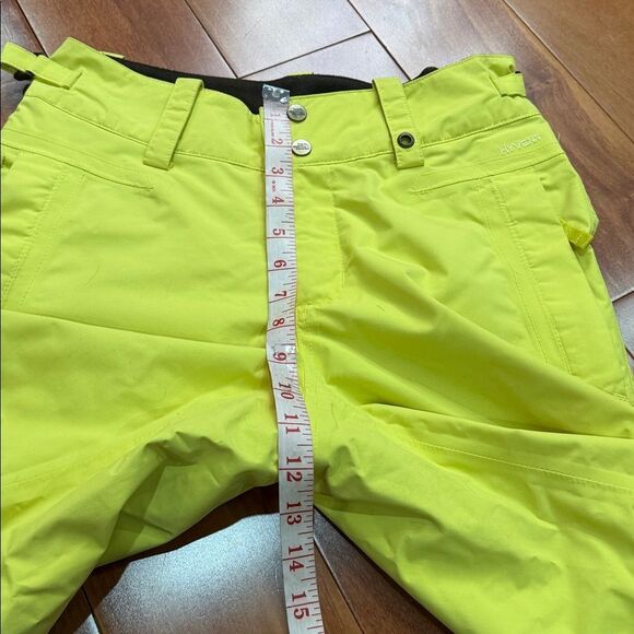 The North Face Women's Freedom Hyvent Insulated Ski Pants in neon yellow size XS - Picture 11 of 13